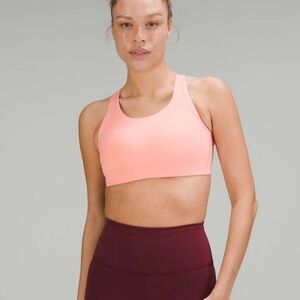 🐬 Lululemon Energy High Support Crisscross Back Pink Sports Bra

Color: Dew Pink